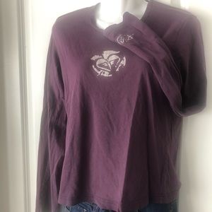 Roxy Tropical Deep Purple long Sleeve T w/logo szS